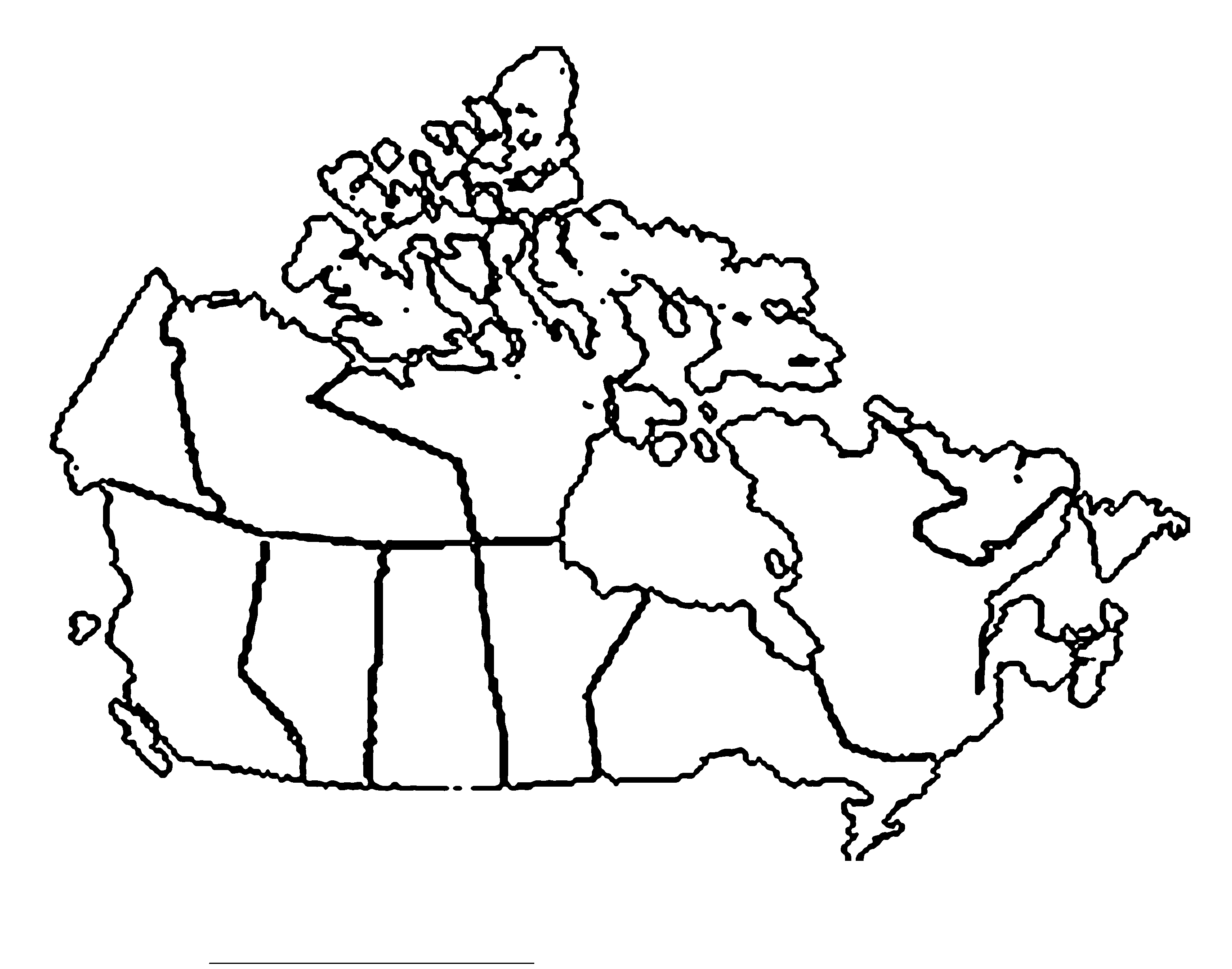 Mapa do canada