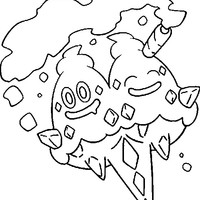 Desenho de Vanilluxe Pokemon para colorir