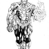 Desenho de Poderes de Thanos para colorir