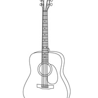 Desenho de Cavaquinho para colorir