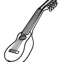 Desenho de Charango para colorir