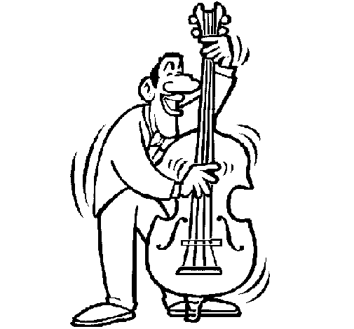 Homem tocando violoncelo