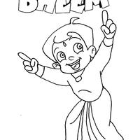 Desenho de Menino Chhota Bheem para colorir