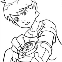 Desenho de Relógio do Ben 10 para colorir