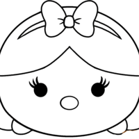 Desenho de Tsum Tsum Alice para colorir
