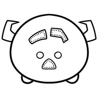 Desenho de Tsum Tsum Sullivan de Monstros SA para colorir