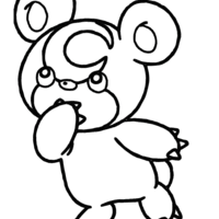 Desenho de Teddiursa para colorir