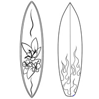Desenho de Pranchas de surfe para colorir