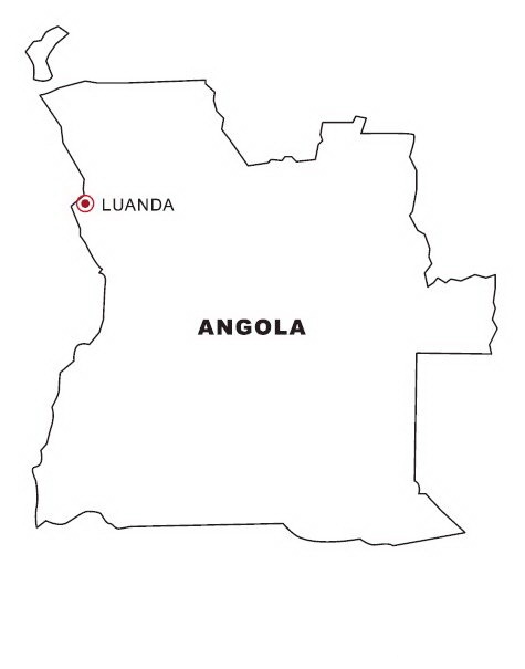 Mapa de angola
