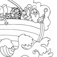 Desenho de História da Arca de Noé para colorir