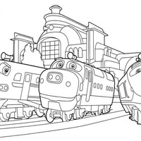 Desenho de Chuggington de Disney Channel para colorir