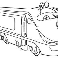 Desenho de Locomotiva Koko de Chuggington para colorir