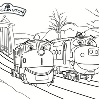Desenho de Wilson y Bruno de Chuggington para colorir