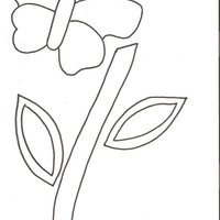 Desenho de Caule de flor para colorir