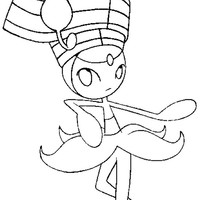 Desenho de Meloetta para colorir