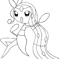 Desenho de Meloetta de Pokemon para colorir
