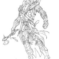Desenho de Assassinos de Creed para colorir
