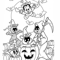 Desenho de Turma do Penadinho no Halloween para colorir