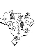 Desenho de Folclore brasileiro para colorir