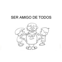 Desenho de Colegas de escola para colorir