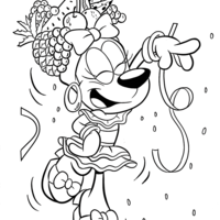 Desenho de Gui no carnaval para colorir