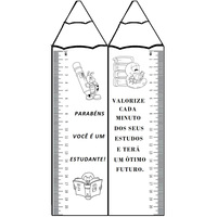 Desenho de Marcador de Livros - Dia do estudante para colorir