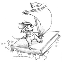 Desenho de Livro barco para colorir