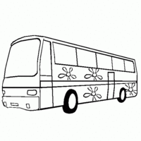 Desenho de Ônibus escolar para colorir