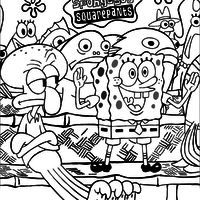 Desenho de Filme do Bob Esponja para colorir