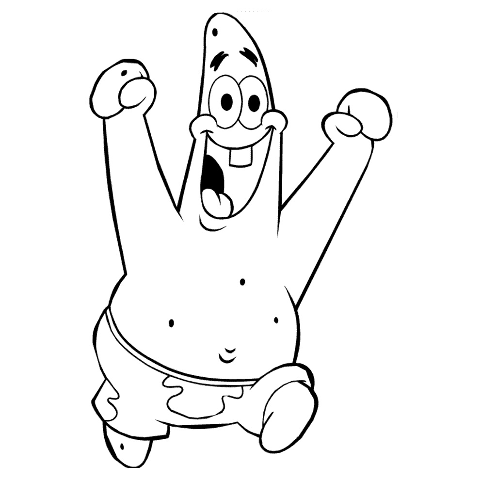 Patrick estrela celebrando