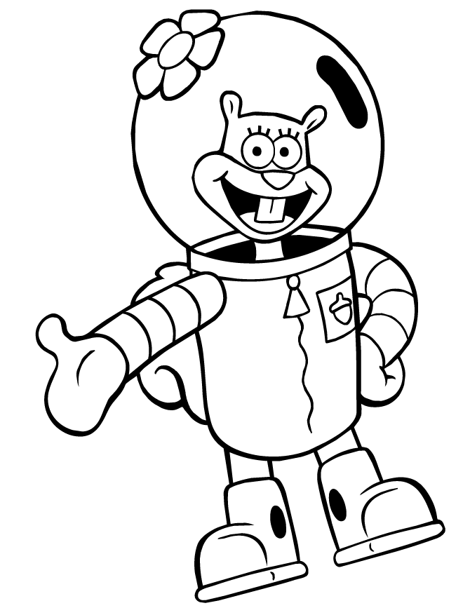 Desenho De Sandy Personagem Do Bob Esponja Para Colorir Tudodesenhos The Best Porn Website