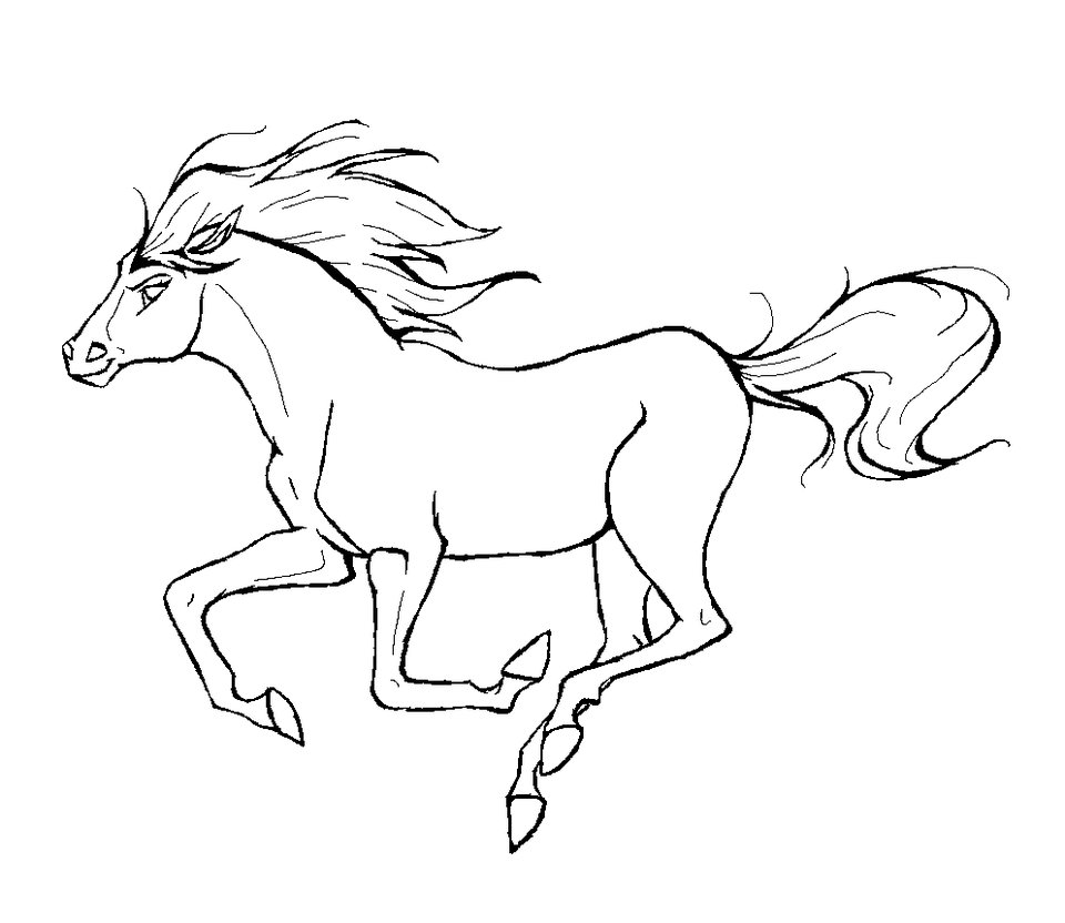 Como desenhar um cavalo correndo  Tutorial de desenho passo a passo