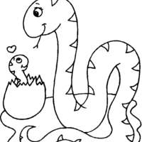Desenho de Réptil cobra para colorir