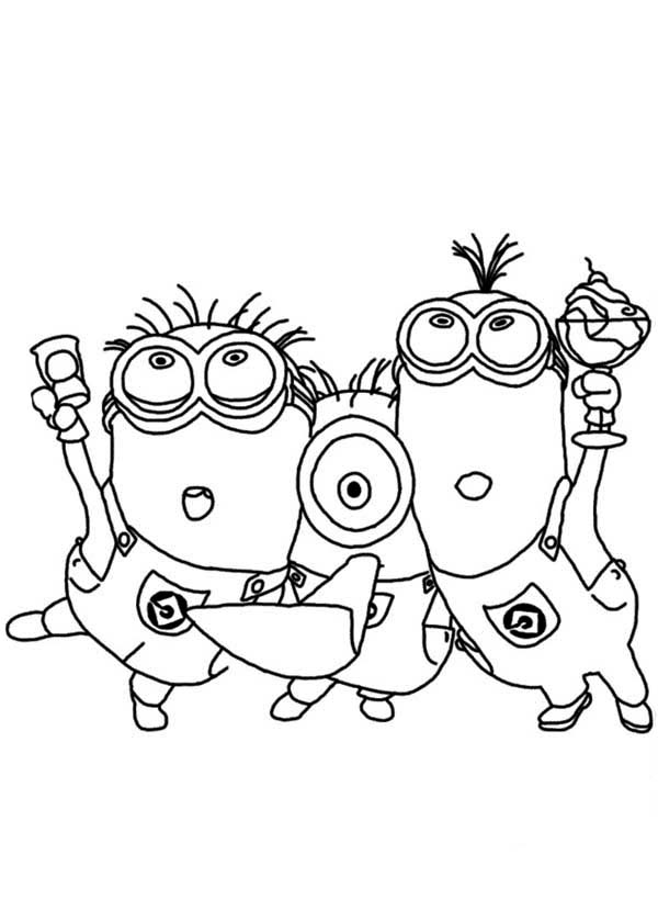 Desenho de Personagens dos Minions para colorir - Tudodesenhos