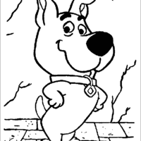 Desenho de Scooby Doo filho para colorir