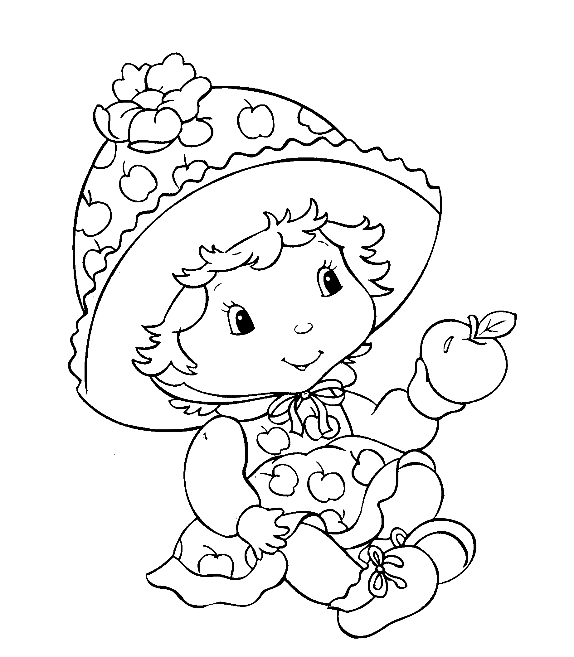 Desenhos para colorir da Docinho de Morango - Brinquedos de Papel