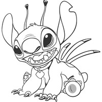 Desenho de Stitch para colorir