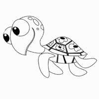 Desenho de Tartaruga Crush para colorir