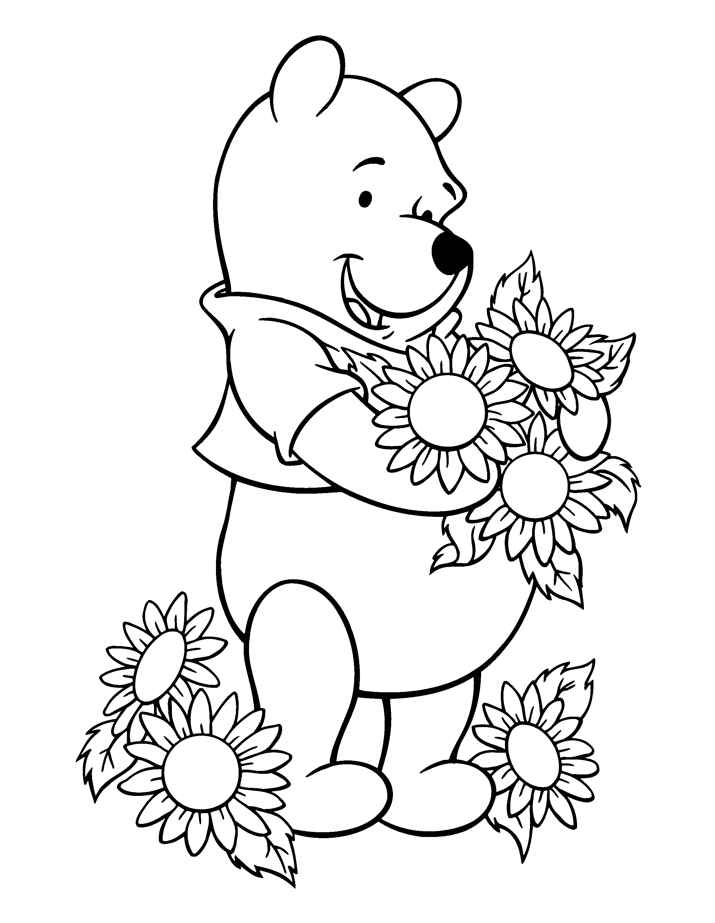 Pooh e as flores