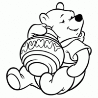 Desenho de Ursinho Winnie the Pooh para colorir