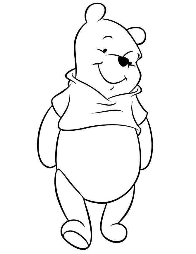 Winnie the pooh caminhando