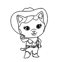 Desenho de Gatinha Callie para colorir