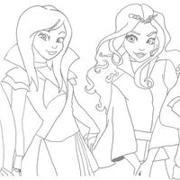 Desenho de Personagens de Descendentes para colorir