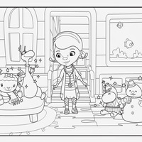 Desenho de Doutora Brinquedos da Disney para colorir