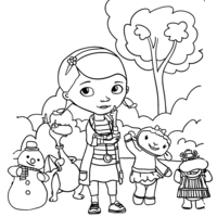 Desenho de Doutora Brinquedos para colorir