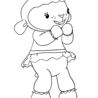 Desenho de Lambie para colorir