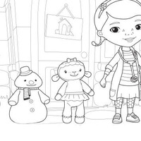 Desenho de Personagens da Doutora Brinquedos para colorir