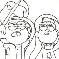 Desenho de Gravity Falls da Disney para colorir