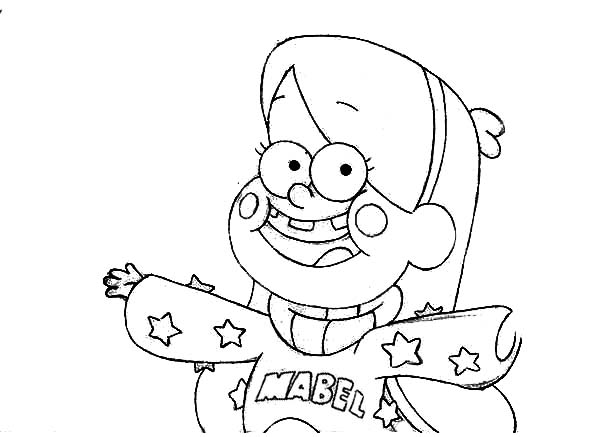 Mabel sorrindo