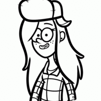 Desenho de Wendy para colorir